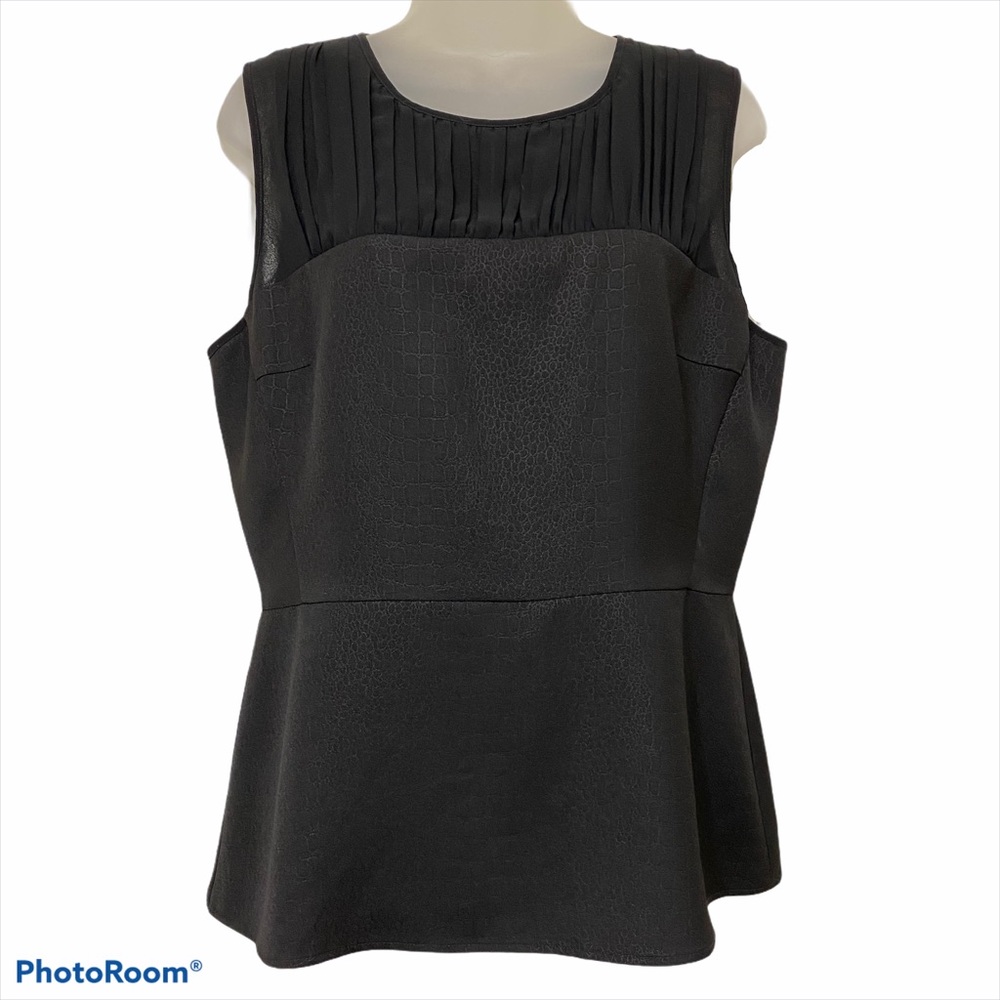 Cabi Sleeveless Peplum Bustier - Crocodile Print